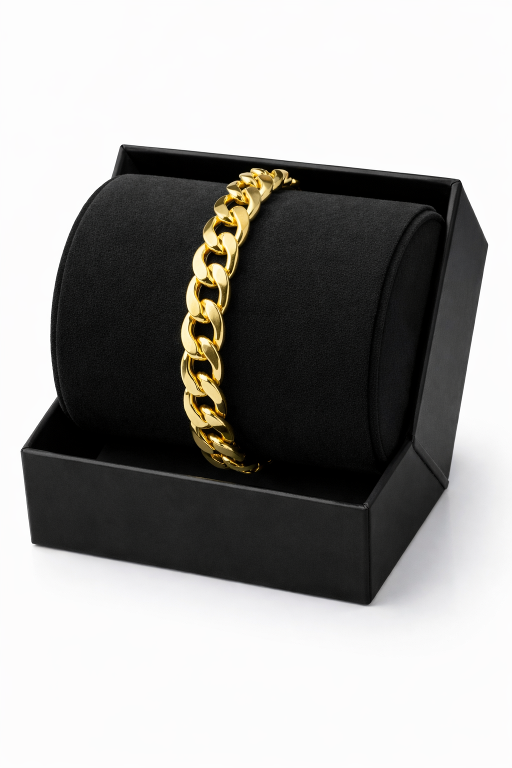 Conçu en acier inoxydable de haute qualité, ce bracelet est résistant à l’eau et à l’usure : il ne rouille pas, ne noircit pas et conserve durablement son éclat doré. 