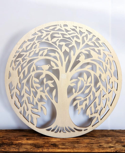 Cadre mural Arbre de vie en bois personnalisé, création artisanale unique pour décoration intérieure