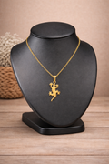 Collier en acier inoxydable avec pendentif lézard, personnalisable, design original et durable