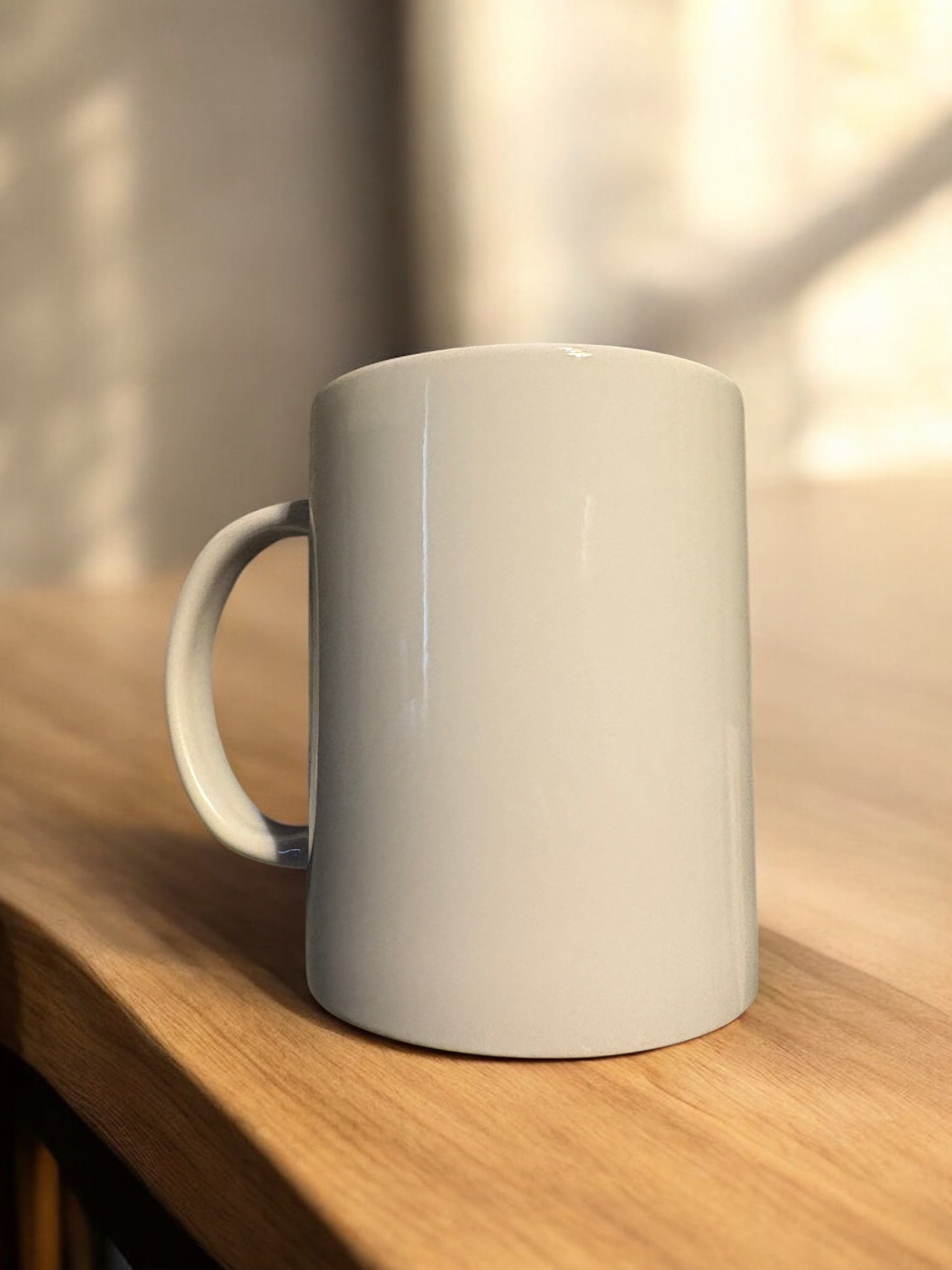 Mug personnalisable en céramique, design moderne, résistant au lave-vaisselle et micro-ondes