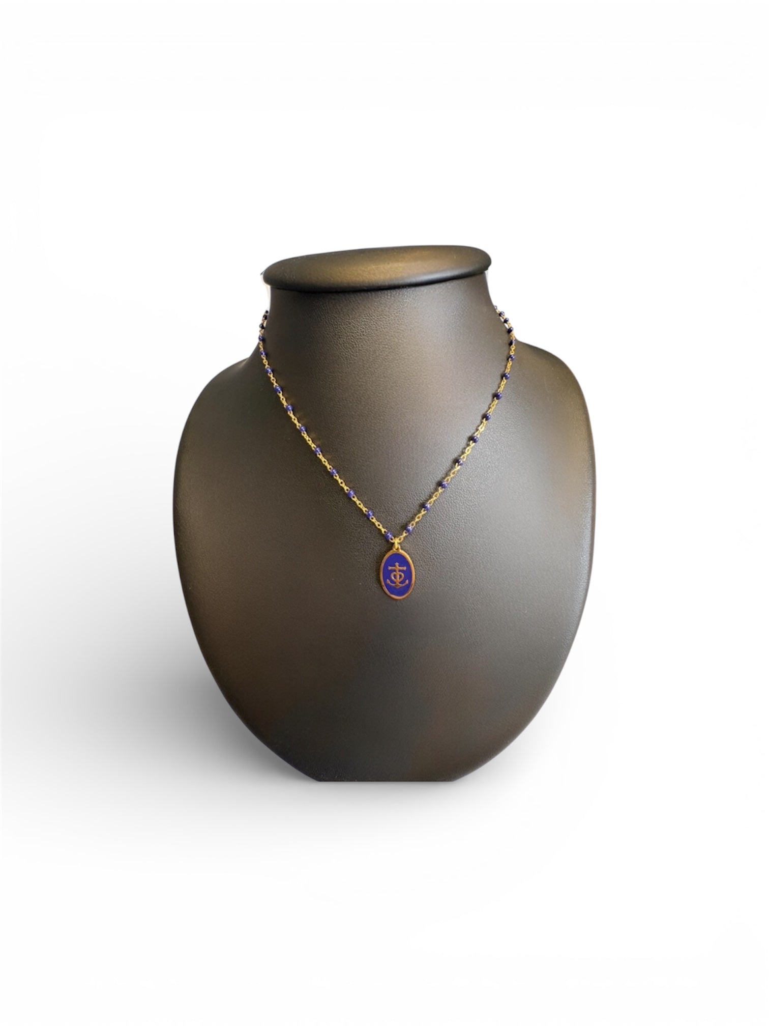 Collier Croix de Camargue en acier inoxydable, violet tendance, idéal pour se démarquer