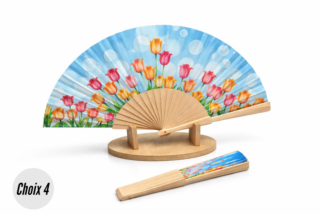 Cadeau fête des mamies éventail design exclusif