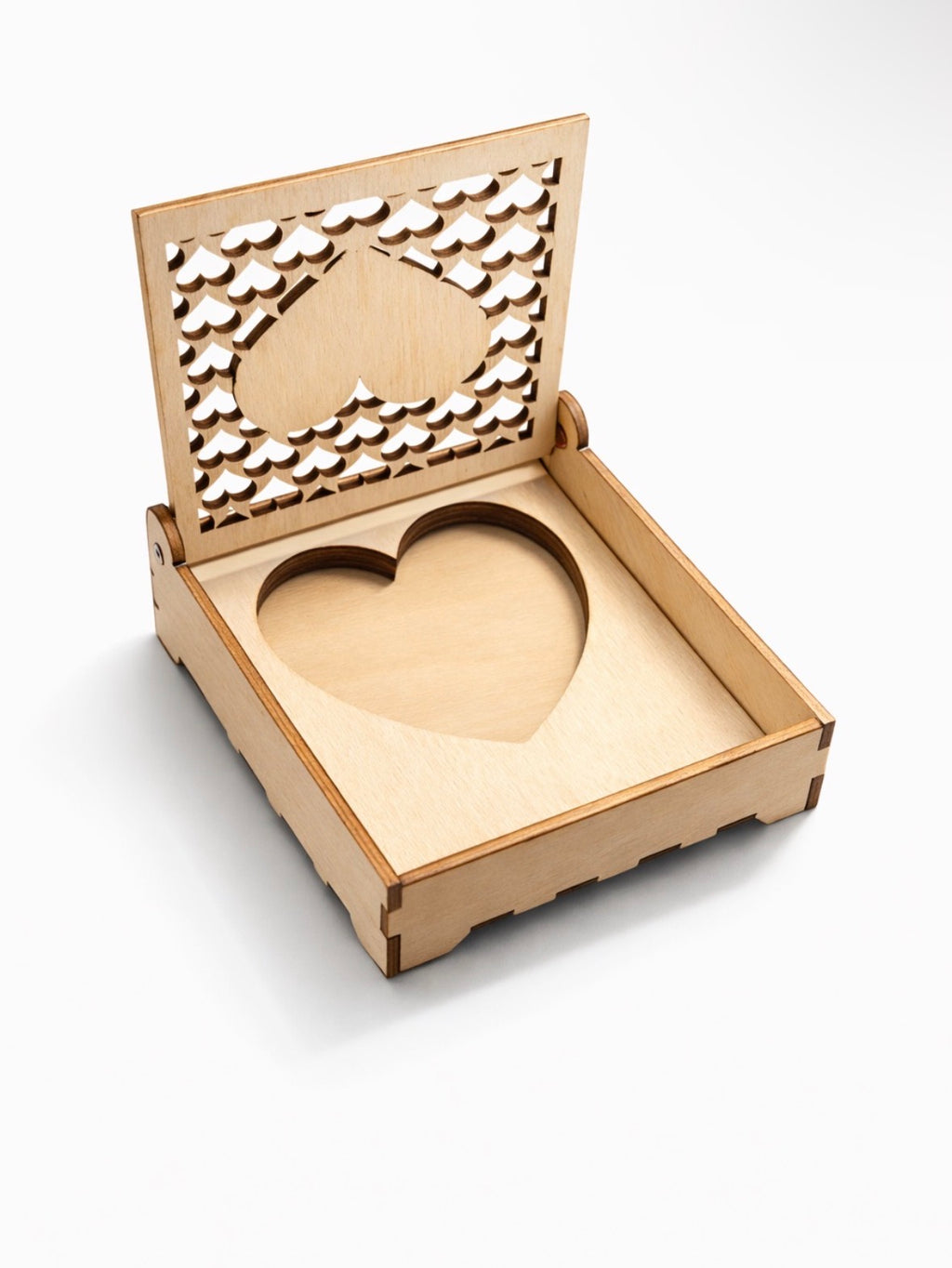 Porte alliances en bois naturel personnalisable pour cérémonie de mariage